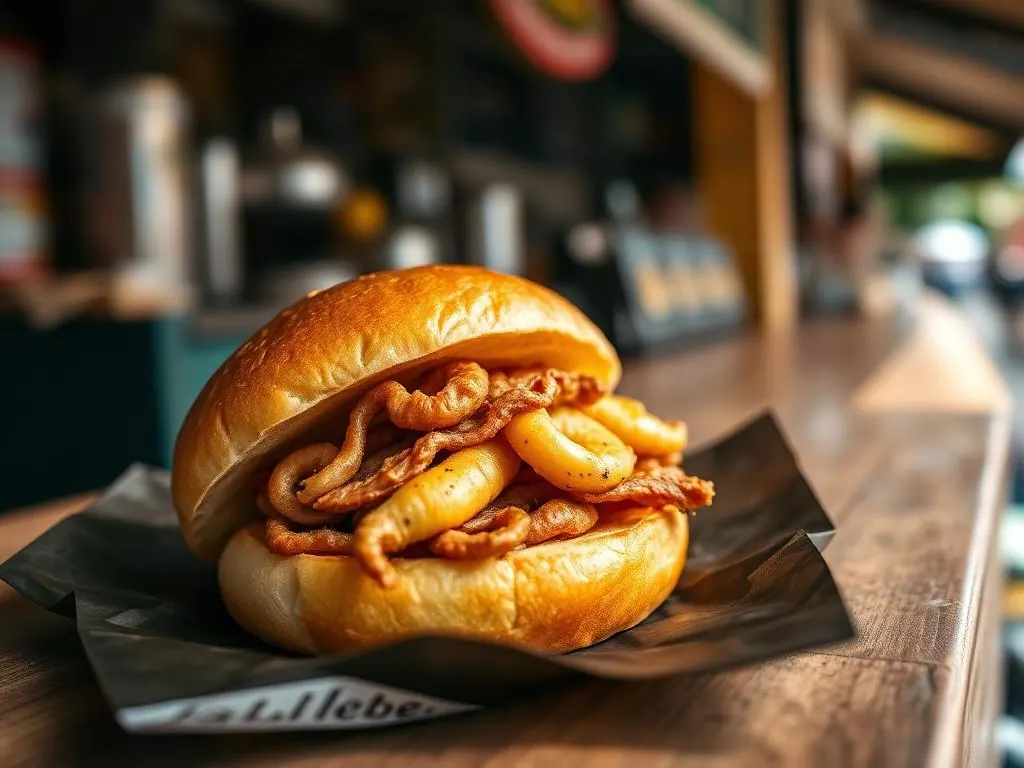 Molletes recién tostados de la foodtruck